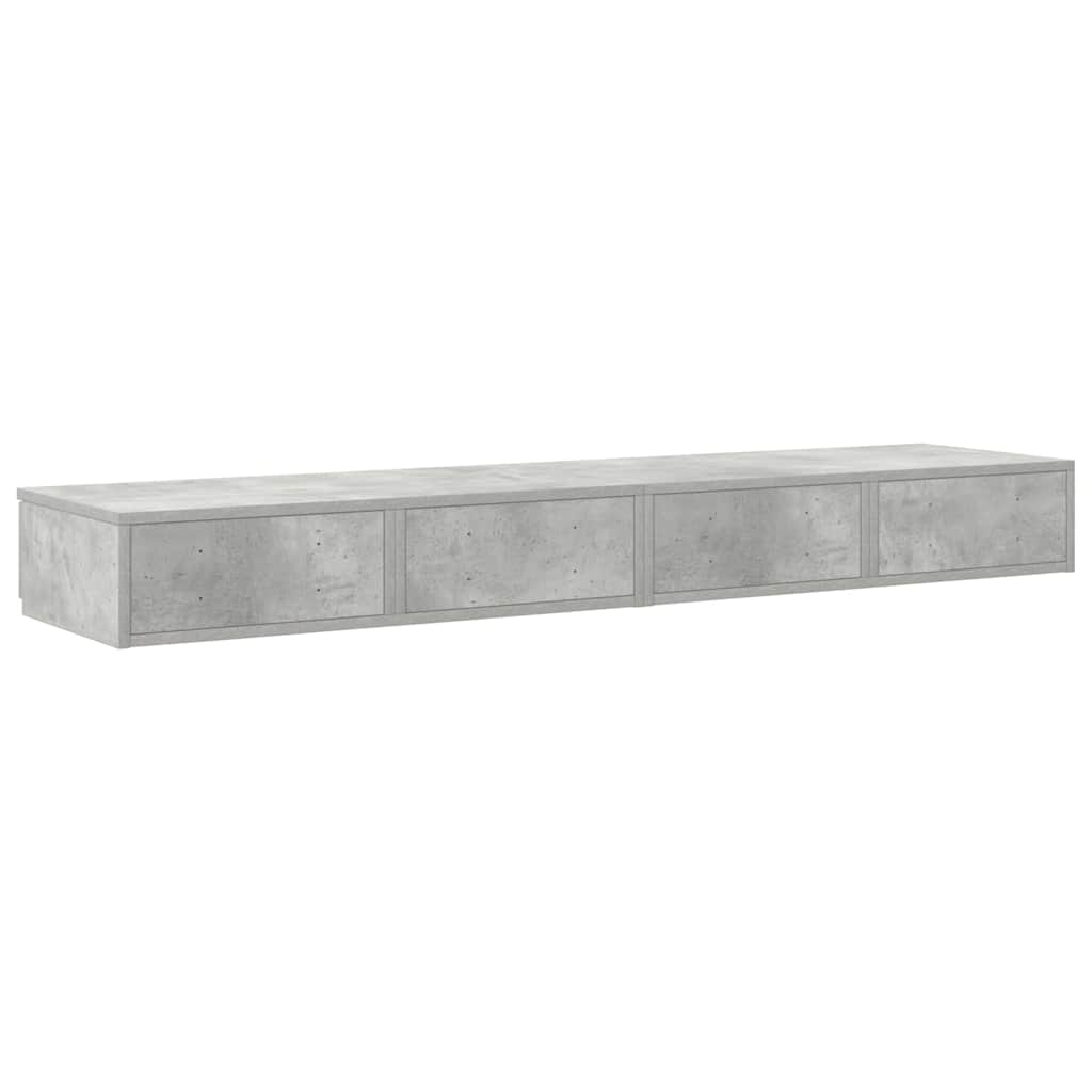 Bed Drawers Concrete grey 160 x 36.5 x 16.5 cm Engineered wood